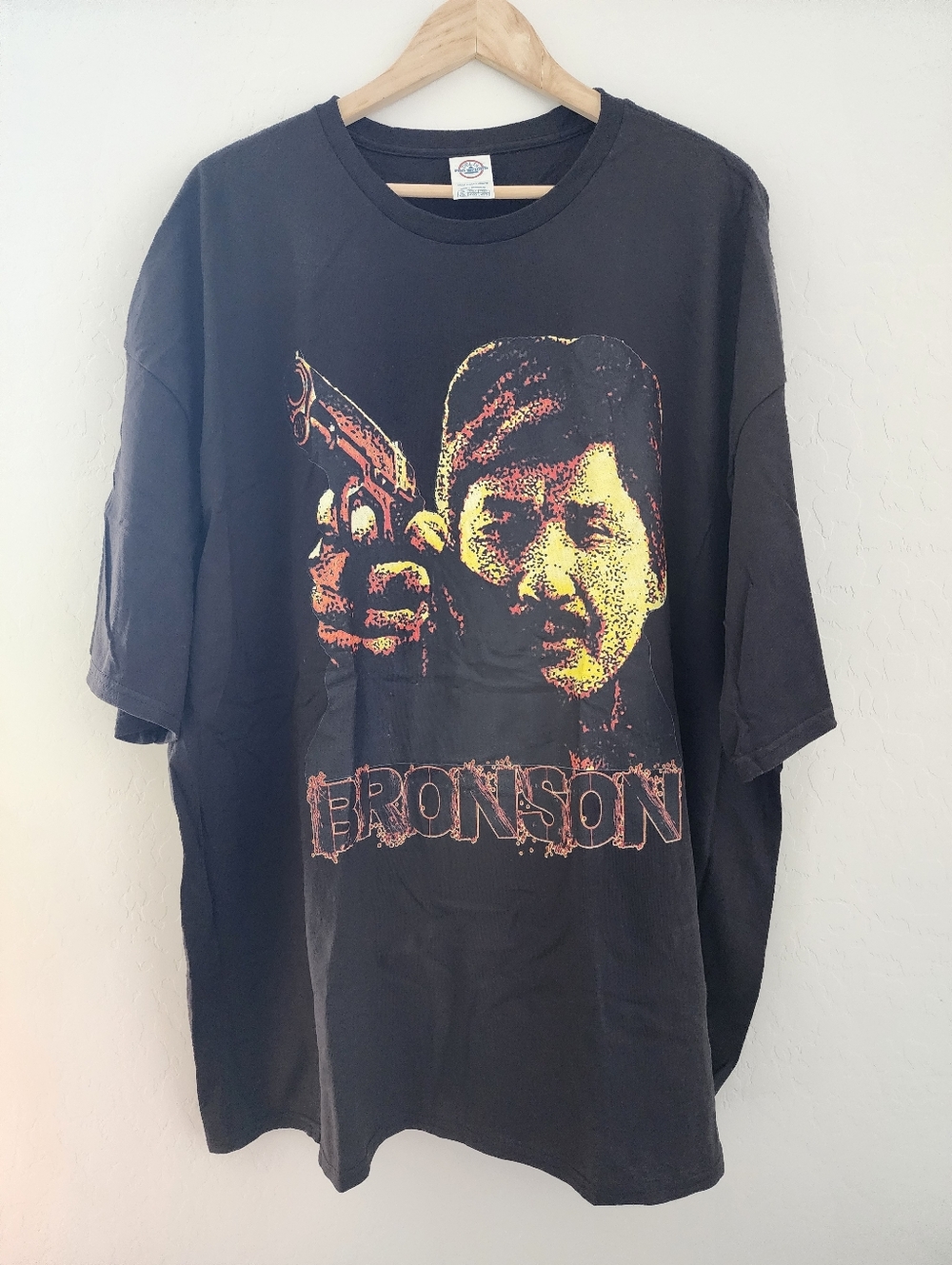 New Delta Bronson Graphic Tee - Black, 100% Cotton, 4XL